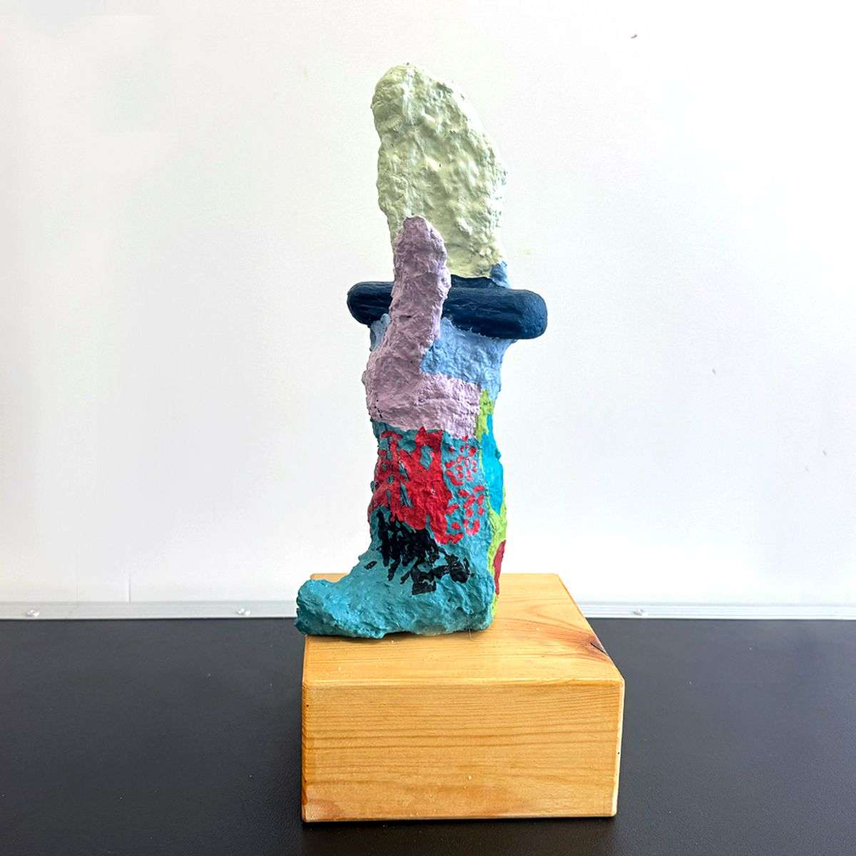 Escultura Tecnica Papel Mache, Acrilico, Madera Y Alambre